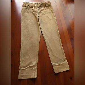 Tommy Hilfiger Women’s Khaki Cuffed Chinos Size 0